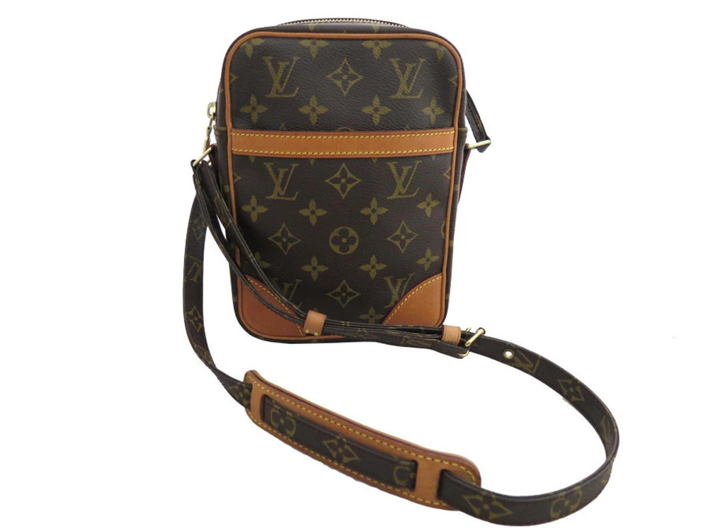 Louis Vuitton Monogram Danube Canvas Crossbody Bag Brown